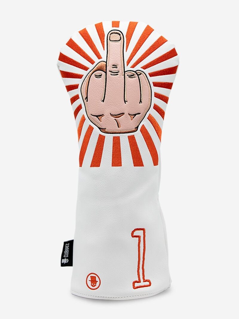 driver headcover 'the lovely middle finger'